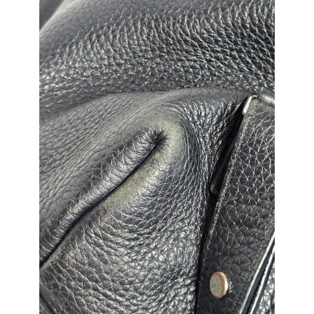 AllSaints Kita Large Pebbled Leather Backpack | Black